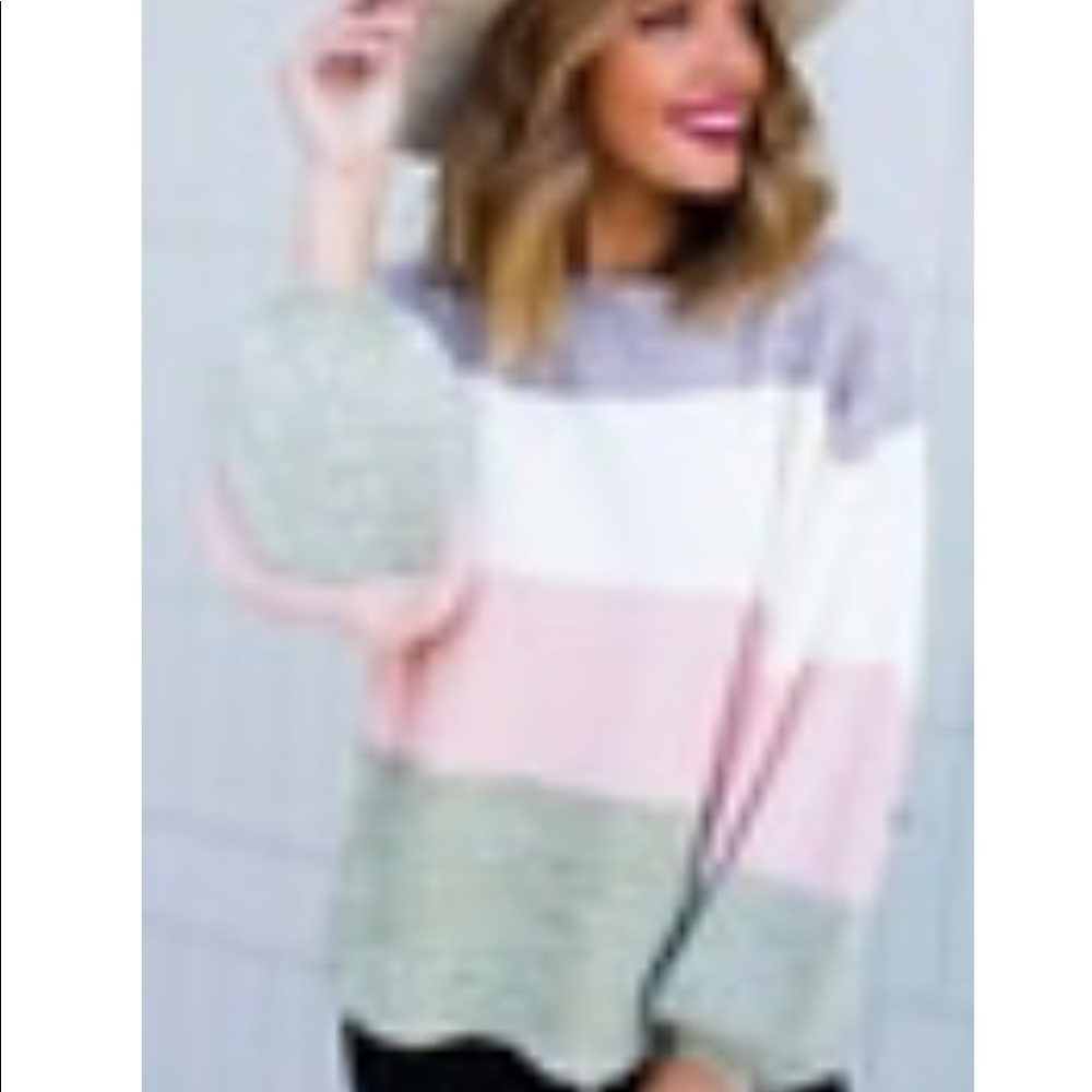 Color block sweater
